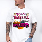 Grateful Thankful Blessed Purple - Fall Unisex Crewneck T-Shirt Sweatshirt Hoodie