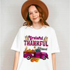 Grateful Thankful Blessed Purple - Fall Unisex Crewneck T-Shirt Sweatshirt Hoodie
