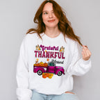 Grateful Thankful Blessed Purple - Fall Unisex Crewneck T-Shirt Sweatshirt Hoodie