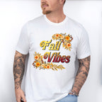 Fall Vibes Orange Flowers - Fall Unisex Crewneck T-Shirt Sweatshirt Hoodie