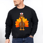 Nurse Turkey - Thanksgiving Unisex Crewneck T-Shirt Sweatshirt Hoodie
