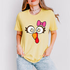 Turkey Pink Ribbon Cute Design - Thanksgiving Unisex Crewneck T-Shirt Sweatshirt Hoodie