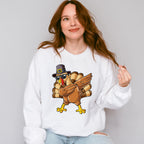 Turkey Dabbing - Thanksgiving Unisex Crewneck T-Shirt Sweatshirt Hoodie