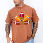 Turkey Football Yellow And Brown - Thanksgiving Unisex Crewneck T-Shirt Sweatshirt Hoodie