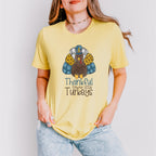Thankful For My Turkey Cute Design - Thanksgiving Unisex Crewneck T-Shirt Sweatshirt Hoodie