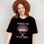 Thankful For My Turkeys Purple - Thanksgiving Unisex Crewneck T-Shirt Sweatshirt Hoodie