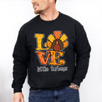 Love Little Turkeys Yellow And Orange - Thanksgiving Unisex Crewneck T-Shirt Sweatshirt Hoodie