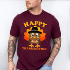 Happy Thanksgiving Fedora Turkey - Thanksgiving Unisex Crewneck T-Shirt Sweatshirt Hoodie