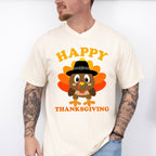 Happy Thanksgiving Fedora Turkey - Thanksgiving Unisex Crewneck T-Shirt Sweatshirt Hoodie