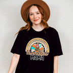 Thankful Mama Rainbow - Thanksgiving Unisex Crewneck T-Shirt Sweatshirt Hoodie