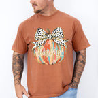 Thankful Ribbon Pumpkin - Thanksgiving Unisex Crewneck T-Shirt Sweatshirt Hoodie