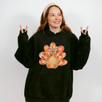 Cute Turkey Design - Thanksgiving Unisex Crewneck T-Shirt Sweatshirt Hoodie