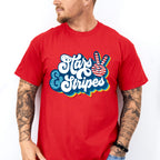 Stars And Stripes Blue Design - 4th Of July Unisex Crewneck T-Shirt Sweatshirt Hoodie