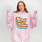 Good Vibes Colorful Design - Good Vibes Unisex Crewneck T-Shirt Sweatshirt Hoodie