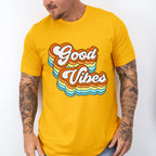 Good Vibes Colorful Design - Good Vibes Unisex Crewneck T-Shirt Sweatshirt Hoodie