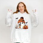Halloween Ghost Wearing Beanie - Halloween Unisex Crewneck T-Shirt Sweatshirt Hoodie