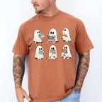 Ghost With Books - Halloween Unisex Crewneck T-Shirt Sweatshirt Hoodie