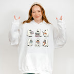 Ghost With Books - Halloween Unisex Crewneck T-Shirt Sweatshirt Hoodie