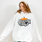 Spooky Vibes Pumpkin - Halloween Unisex Crewneck T-Shirt Sweatshirt Hoodie