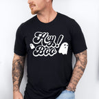 Hey Boo Design - Halloween Unisex Crewneck T-Shirt Sweatshirt Hoodie