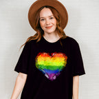 LGBTQ+ Heart - LGBTQ+ Unisex Crewneck T-Shirt Sweatshirt Hoodie
