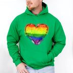 LGBTQ+ Heart - LGBTQ+ Unisex Crewneck T-Shirt Sweatshirt Hoodie