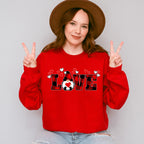 Love Gnome Red Plaid - Valentine's Day Unisex Crewneck T-Shirt Sweatshirt Hoodie