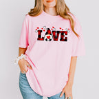 Love Gnome Red Plaid - Valentine's Day Unisex Crewneck T-Shirt Sweatshirt Hoodie