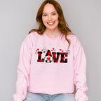 Love Gnome Red Plaid - Valentine's Day Unisex Crewneck T-Shirt Sweatshirt Hoodie
