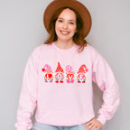 Love Gnomes Holding Hearts - Valentine's Day Unisex Crewneck T-Shirt Sweatshirt Hoodie