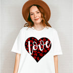 Love Black And Red Heart - Valentine's Day Unisex Crewneck T-Shirt Sweatshirt Hoodie