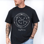Sagittarius Constellation Design - Zodiac Unisex Crewneck T-Shirt Sweatshirt Hoodie