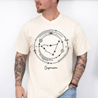 Capricorn Constellation Design - Zodiac Unisex Crewneck T-Shirt Sweatshirt Hoodie