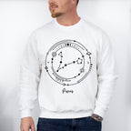 Pisces Constellation Design - Zodiac Unisex Crewneck T-Shirt Sweatshirt Hoodie