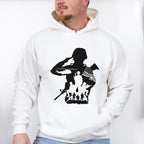 Soldier Dark Design - Military Unisex Crewneck T-Shirt Sweatshirt Hoodie