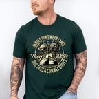 Heroes Wear Dog Tags And Combat Boots - Military Unisex Crewneck T-Shirt Sweatshirt Hoodie