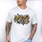 Army Wife Boots Design - Military Unisex Crewneck T-Shirt Sweatshirt Hoodie