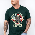 Thank You Veterans For Your Service - Military Unisex Crewneck T-Shirt Sweatshirt Hoodie