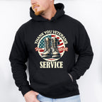 Thank You Veterans For Your Service - Military Unisex Crewneck T-Shirt Sweatshirt Hoodie