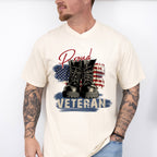 Proud Veteran Boots Design - Military Unisex Crewneck T-Shirt Sweatshirt Hoodie