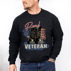 Proud Veteran Boots Design - Military Unisex Crewneck T-Shirt Sweatshirt Hoodie