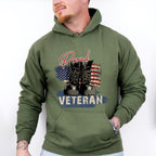 Proud Veteran Boots Design - Military Unisex Crewneck T-Shirt Sweatshirt Hoodie