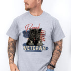 Proud Veteran Boots Design - Military Unisex Crewneck T-Shirt Sweatshirt Hoodie