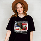 United States Veteran Eagle Design - Military Unisex Crewneck T-Shirt Sweatshirt Hoodie