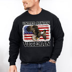 United States Veteran Eagle Design - Military Unisex Crewneck T-Shirt Sweatshirt Hoodie