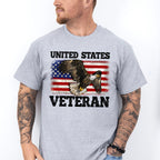 United States Veteran Eagle Design - Military Unisex Crewneck T-Shirt Sweatshirt Hoodie