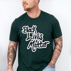 Black Lives Matter Calligraphy Design - BLM Unisex Crewneck T-Shirt Sweatshirt Hoodie