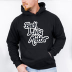 Black Lives Matter Calligraphy Design - BLM Unisex Crewneck T-Shirt Sweatshirt Hoodie