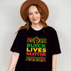Black Lives Matter Colorful Design - BLM Unisex Crewneck T-Shirt Sweatshirt Hoodie