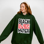 Black Lives Matter Red And Black Design - BLM Unisex Crewneck T-Shirt Sweatshirt Hoodie